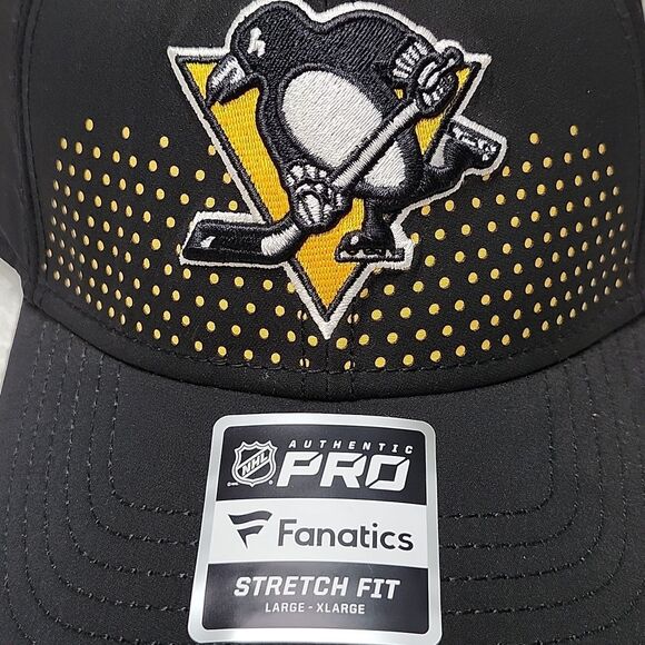 Fanatics Pittsburgh Penguins L/XL Stretchfit Hat - New - Picture 2 of 10